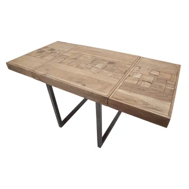 Stół jadalniany MUMBAI QUAD. ALL. 80x80x77 cm - Dł. T. 160 (AKACJA NILOTICA)